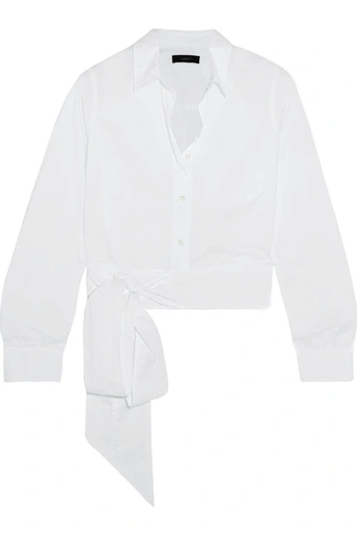 Jcrew Cardamom Cotton-poplin Shirt In White