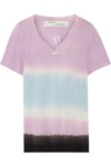OFF-WHITE Printed tie-dyed Micro Modal T-shirt