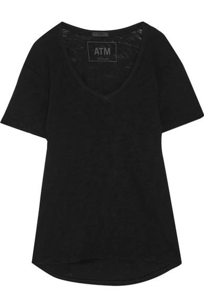 Shop Atm Anthony Thomas Melillo Slub Cotton-jersey T-shirt