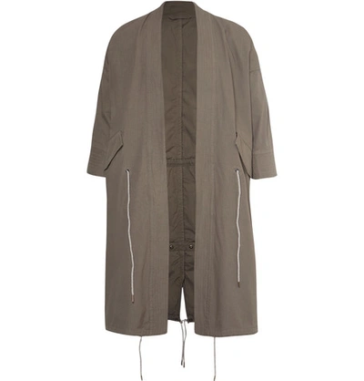 Wooster + Lardini Cotton-ripstop Parka In Taupe