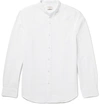 CLUB MONACO Slim-Fit Grandad-Collar Cotton-Seersucker Shirt