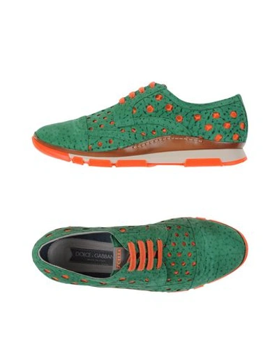 Shop Dolce & Gabbana Sneakers In Green