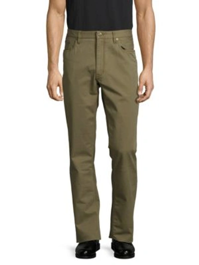 Ralph Lauren Straight-fit Solid Pants In Brown