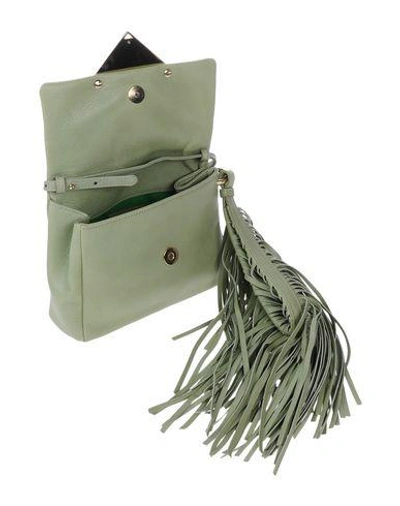 Shop Sara Battaglia Handbag In Light Green