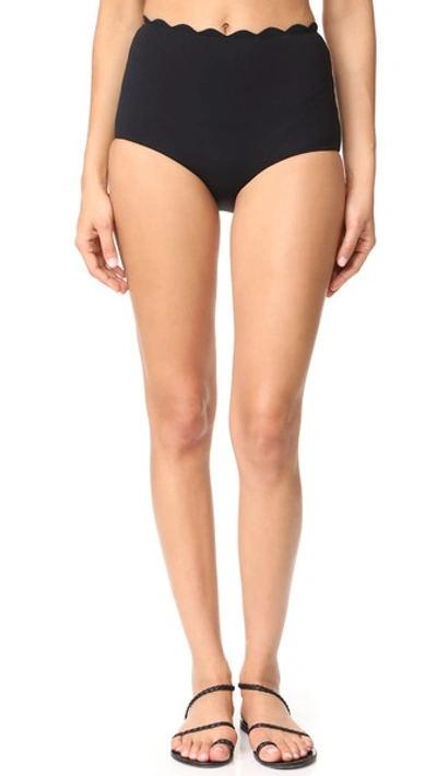 Shop Marysia Palm Springs High Waist Bikini Bottoms In Black