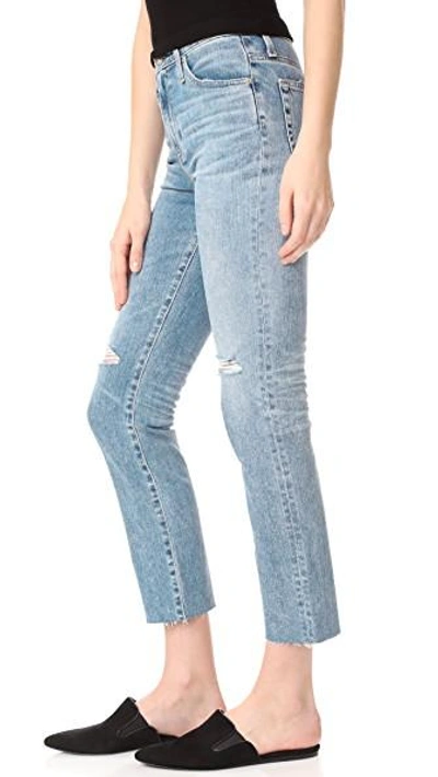 Shop Ag The Isabelle Straight Crop Jeans In 20 Years Rogue
