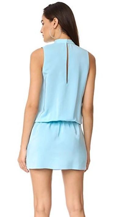 Shop Amanda Uprichard Sleeveless Amaretto Dress In Ice Blue