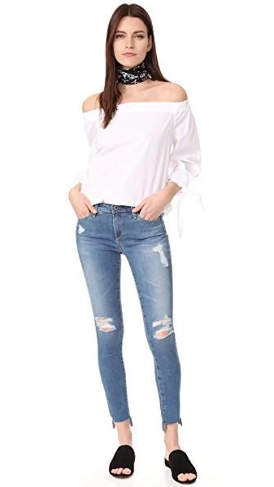Shop Ag The Middi Mid Rise Ankle Jeans In Iconic