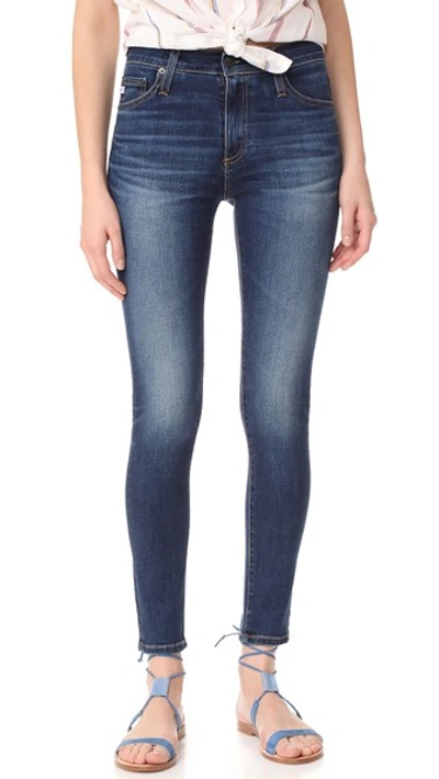 Ag The Farrah Skinny Ankle Jeans In 4 Year Rapids