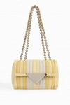 SARA BATTAGLIA Multi Stripe Chain Shoulder Bag