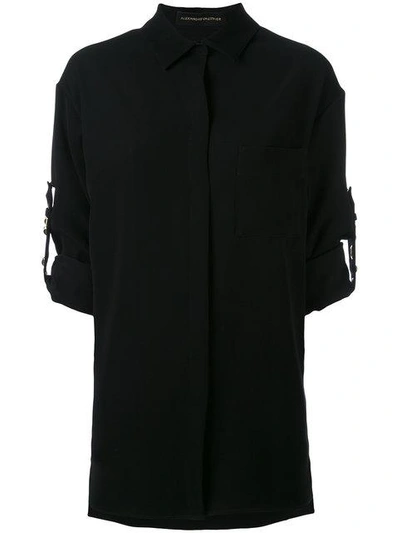 Shop Alexandre Vauthier Studded Straps Shirt In Black