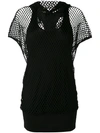 ALEXANDRE VAUTHIER Open Net Hooded T-Shirt,DRYCLEANONLY