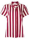 RED VALENTINO striped short-sleeve shirt,DRYCLEANONLY