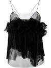 ROCHAS pleated cami,DRYCLEANONLY