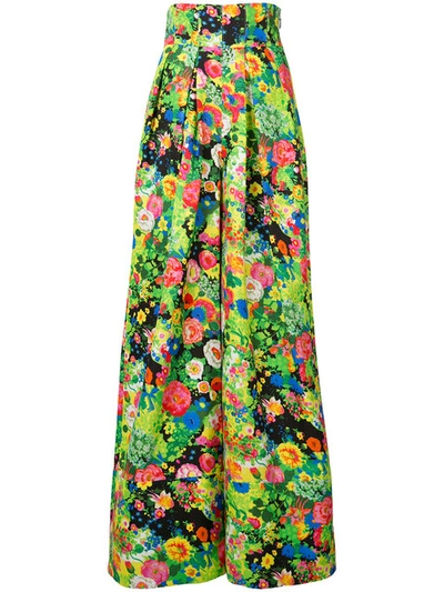 Rosie Assoulin Floral Print Flared Pants