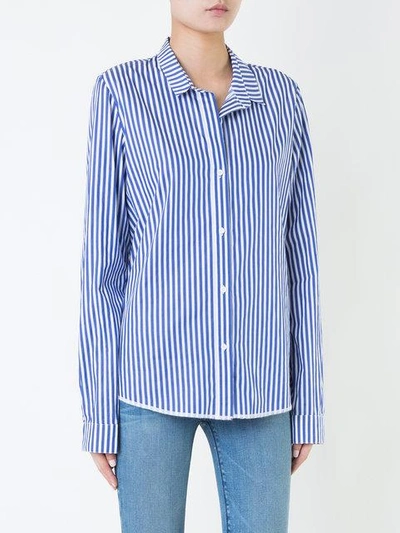 Shop Rta Striped-print Regular-fit Shirt In White