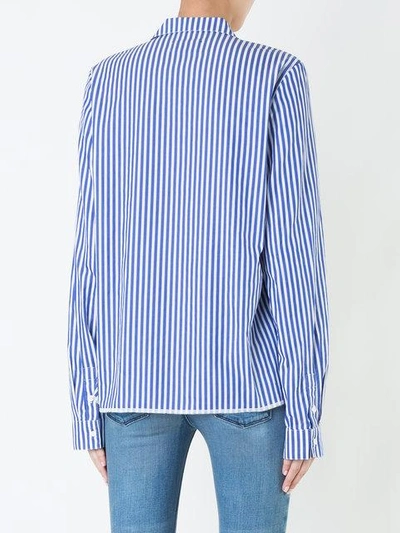 Shop Rta Striped-print Regular-fit Shirt In White