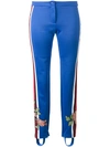 GUCCI floral embroidered trousers,DRYCLEANONLY