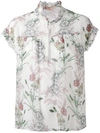 GIAMBATTISTA VALLI floral print ruffled blouse,드라이크리닝전용