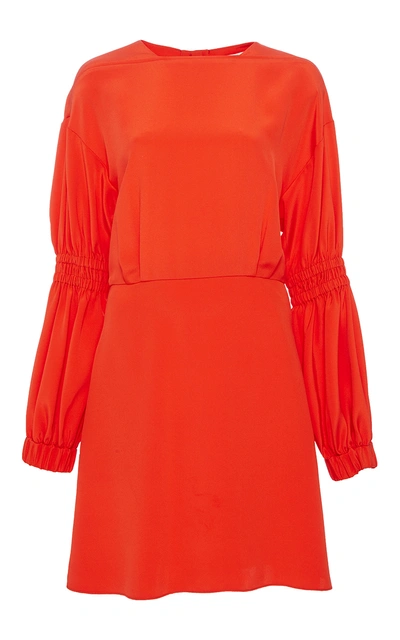 Shop Tibi Short Balloon Sleeve Dress