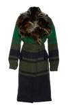 MR & MRS ITALY Military Wool Patch Coyote Trench Coat