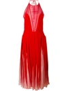 VALENTINO pleated midi dress,DRYCLEANONLY