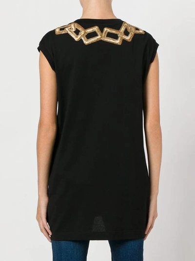 Shop Dolce & Gabbana Embroidered Chain Top