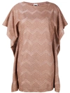 M MISSONI zig-zag mini dress,DRYCLEANONLY