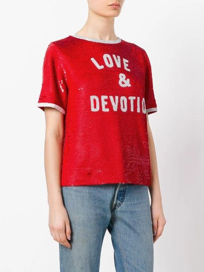 Love & Devotion亮片T恤
