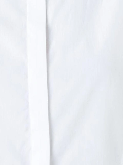 Shop Courrèges Collarless Shirt In White