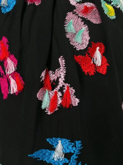 Shop Tanya Taylor Embroidered Off-shoulder Blouse