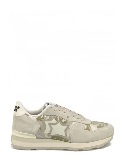 Atlantic Stars Leather Sneakers In White
