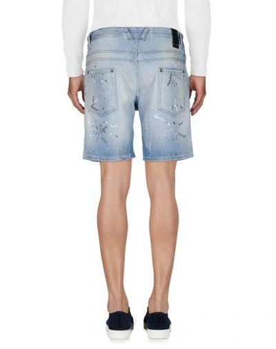 Shop Just Cavalli Man Denim Shorts Blue Size 36 Cotton, Elastane