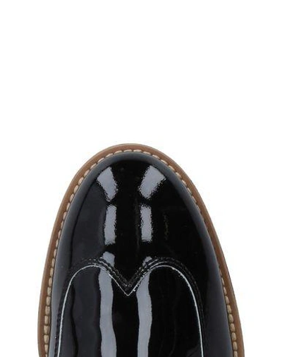 Shop Hogan Woman Lace-up Shoes Black Size 7 Calfskin