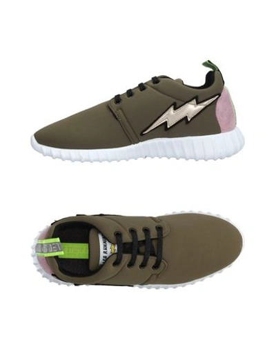 Leo Studio Design Sneakers In Military Green
