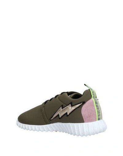 Shop Leo Studio Design Sneakers In Military Green
