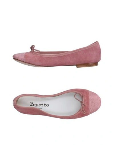 Repetto Ballet Flats In Pastel Pink