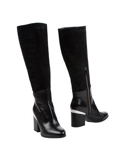 Shop Hogan Woman Boot Black Size 5 Leather