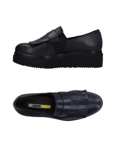 Shop Manas Loafers In Slate Blue