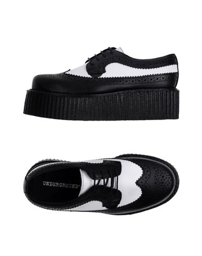 Underground Lace-up Shoes In Black