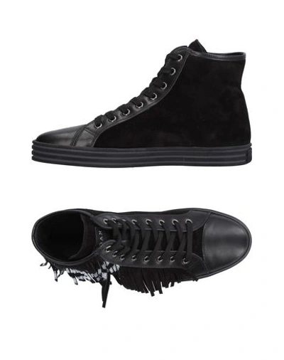 Hogan Rebel Sneakers In Black
