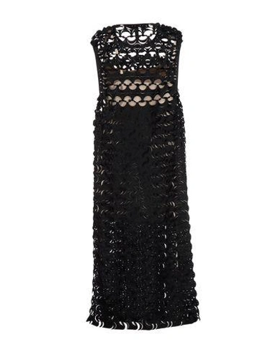Shop Paskal 3/4 Length Dresses In Black