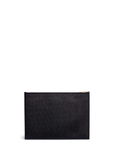 Shop Thom Browne Medium Pebble Grain Document Holder