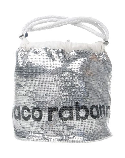 Rabanne Reversible Bucket Bag In Silver