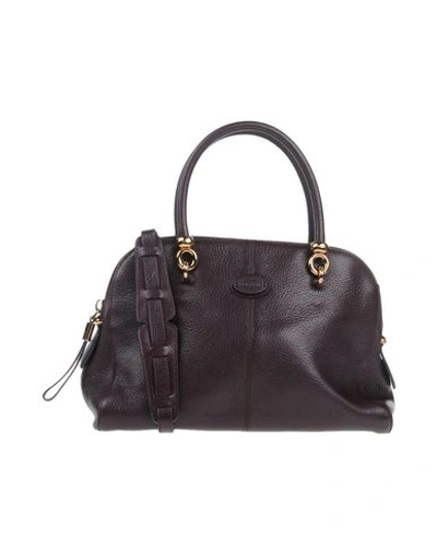 Tod's Handbag In Deep Purple