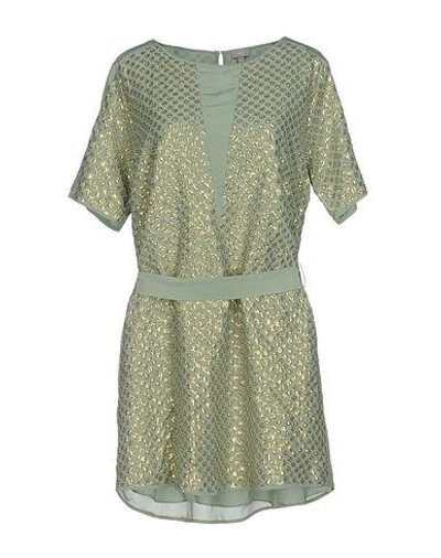 Intropia Short Dresses In Light Green