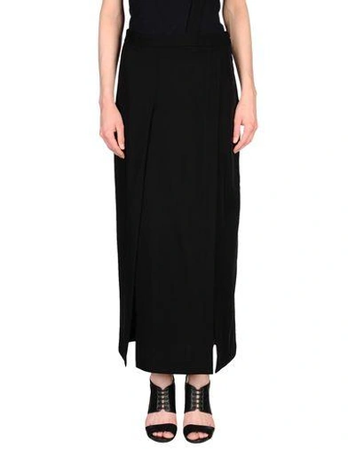 Shop Isabel Benenato 3/4 Length Skirt In Black