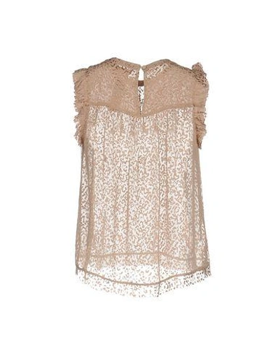 Shop Intropia Blouses In Pale Pink
