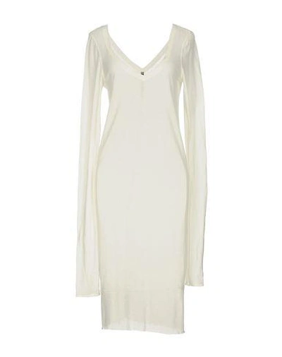 Isabel Benenato Knee-length Dress In White