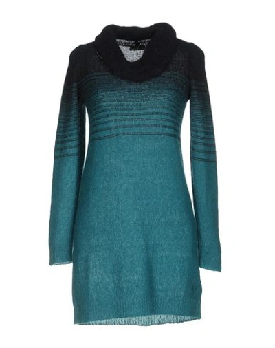 Fred Perry Short Dresses In Deep Jade